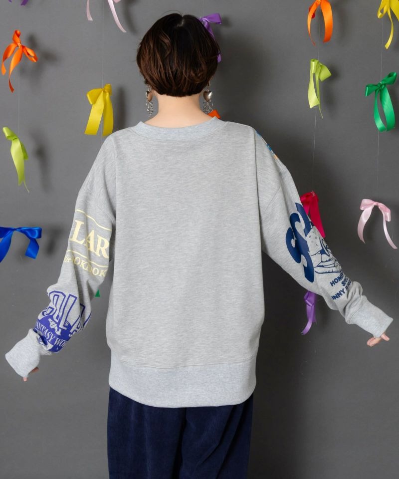 スカラー / ポップ柄リメイク風ミニ裏毛プルオーバー | BRAND,ScoLar