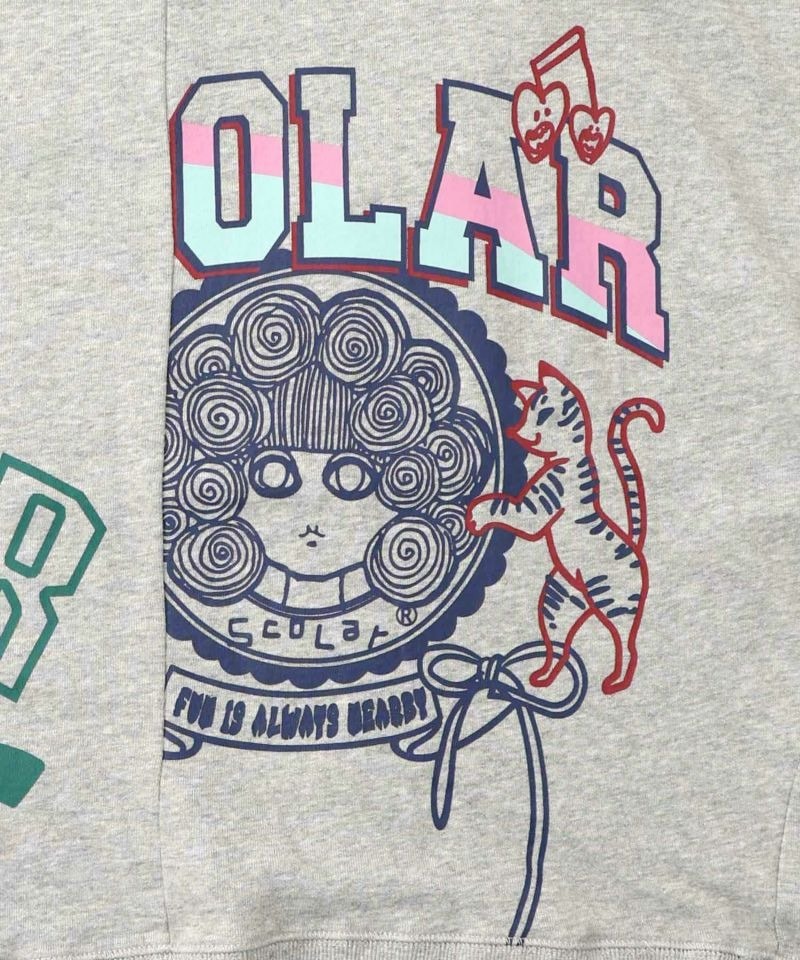 スカラー / ポップ柄リメイク風ミニ裏毛プルオーバー | BRAND,ScoLar