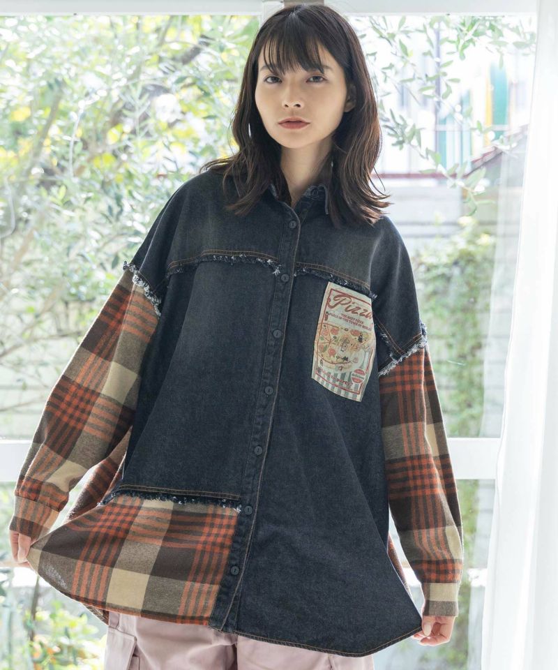 ヒッコリーフリンジデニムさゆり染め ヒッコリーフリンジデニムさゆり染め 【公式通販】