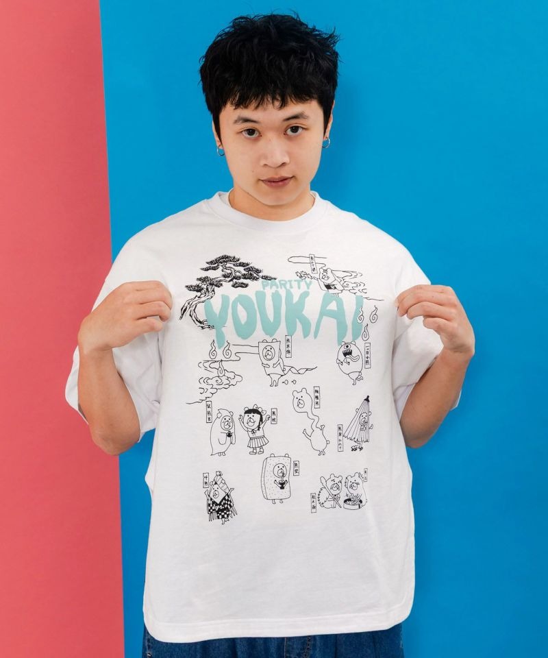 ヨッピー Tシャツ POWER SCARF ヨッピー Tシャツ POWER SCARF 2-Pack Tube Knit Tee in Black