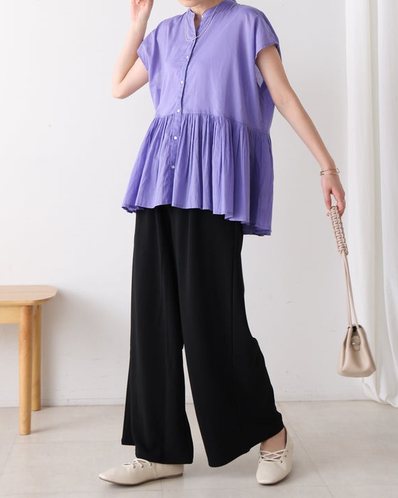 ブージュルード / カットジョーゼットストレートパンツ | BRAND