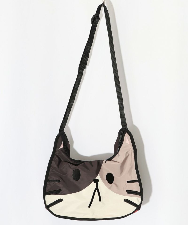 スカラー / 三毛猫と花柄のショルダーバッグ | BRAND,ScoLar