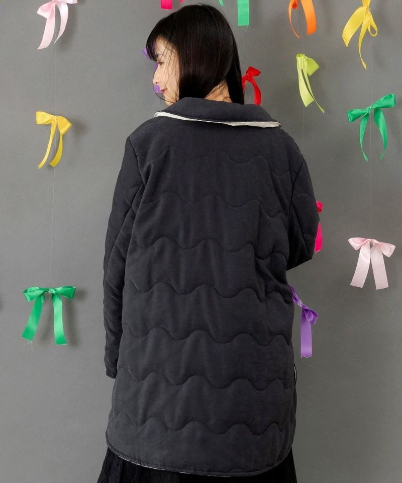 イズスカラー / 花柄orキルティング リバーシブルブルゾン | BRAND