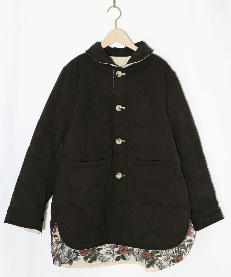 イズスカラー / 花柄orキルティング リバーシブルブルゾン | BRAND