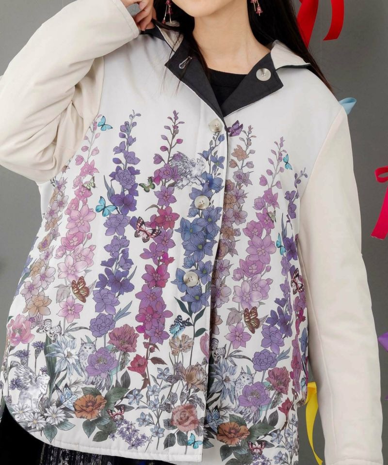 イズスカラー / 花柄orキルティング リバーシブルブルゾン | BRAND