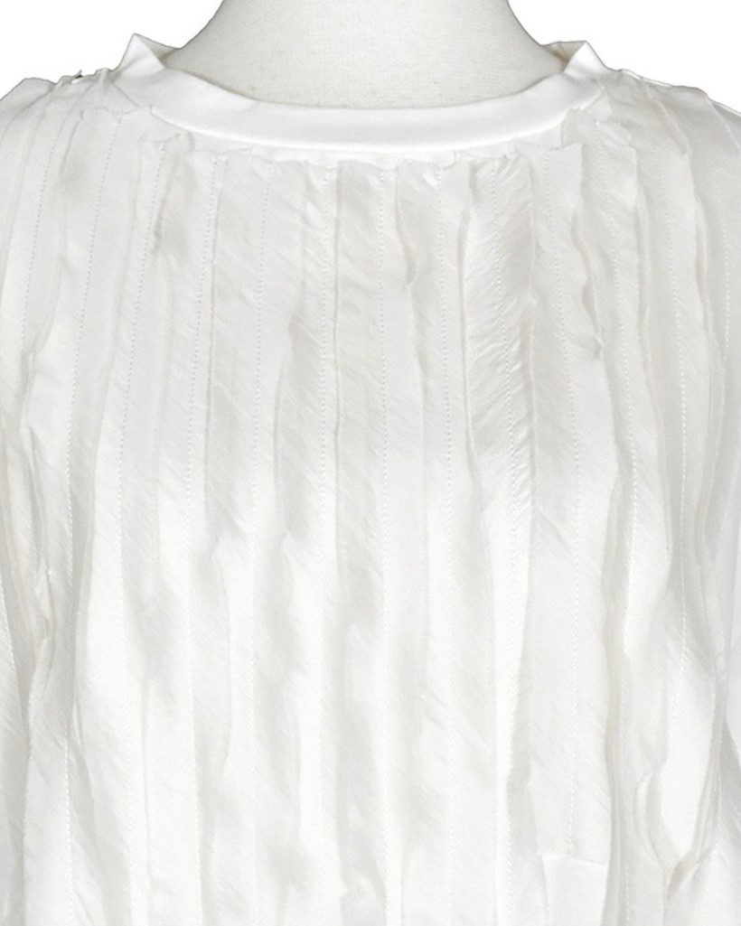 ホワイト フリル付き Tシャツ BREEZE tシャツ 「WEB限定」フリルセーラーカラーTシャツ キッズ 子供