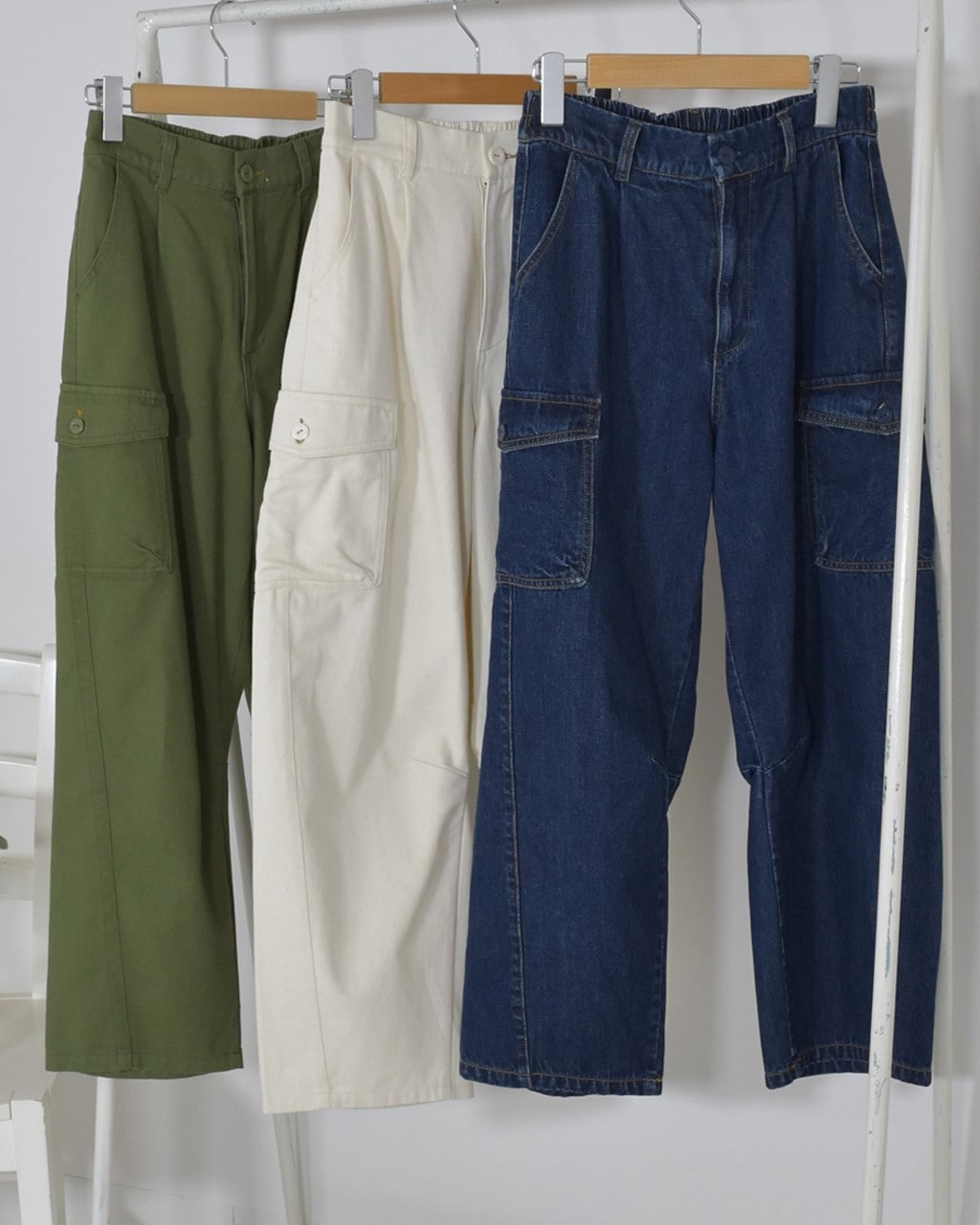 ケイット / 庭刺繍入りバレルカーゴパンツ | BRAND,north object