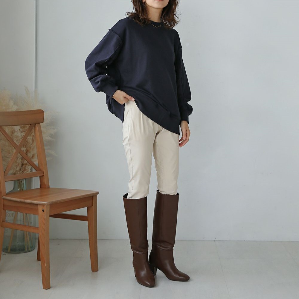 ブージュルード / 袖レース裏毛トップス | OUTLET | アバン・ソレイユ