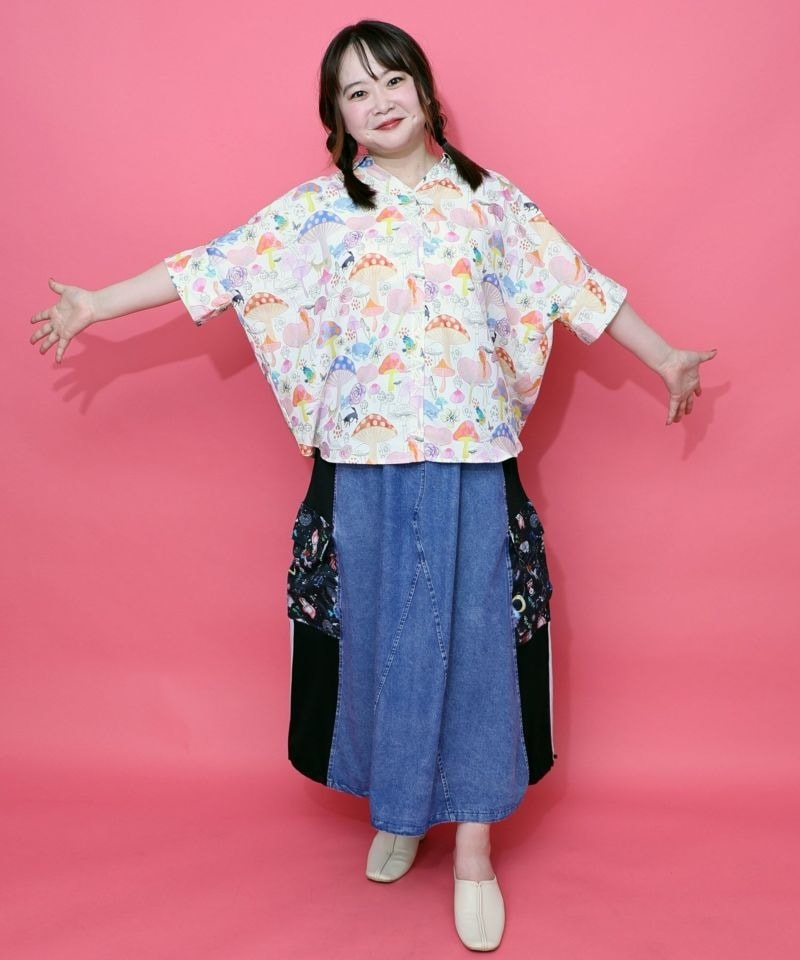 スカラー / キノコ・POP・イチゴ柄 3柄展開シャツ | BRAND
