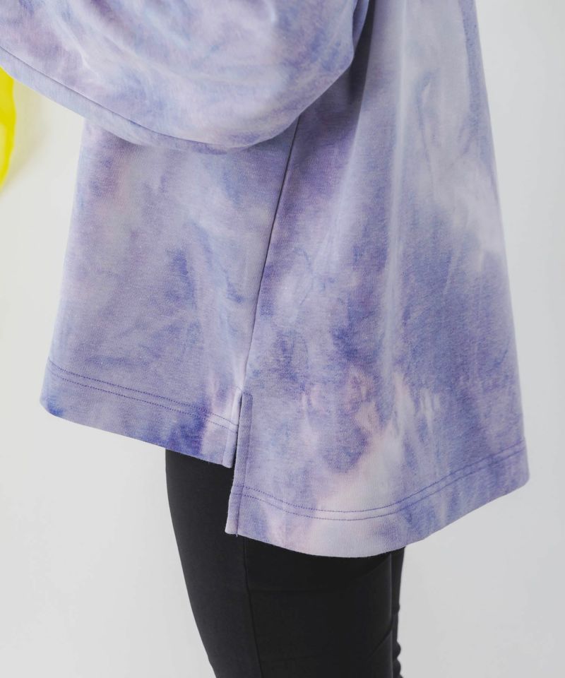 スカラー / ムラ染め裏毛 推し活ウサギの刺繍プルオーバー | ITEM,Tops