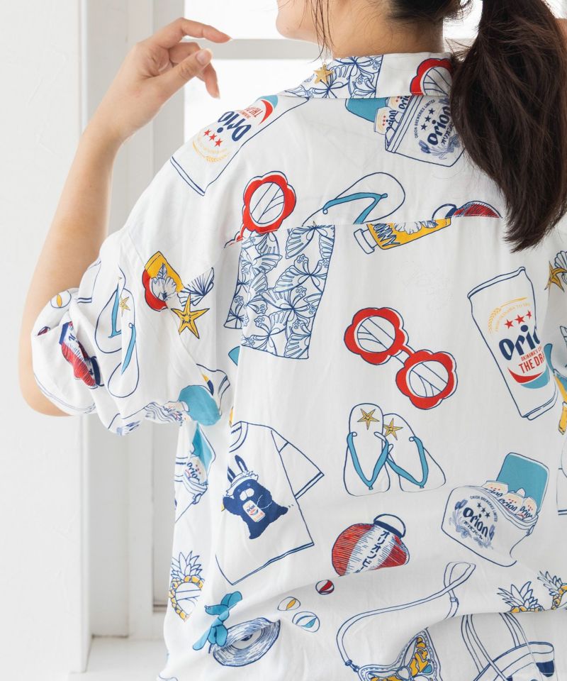 スカラー　scolar 152728：orion×ScoLar リゾート柄シャツ スカラー / orion×ScoLar リゾート柄シャツ | BRAND,ScoLar