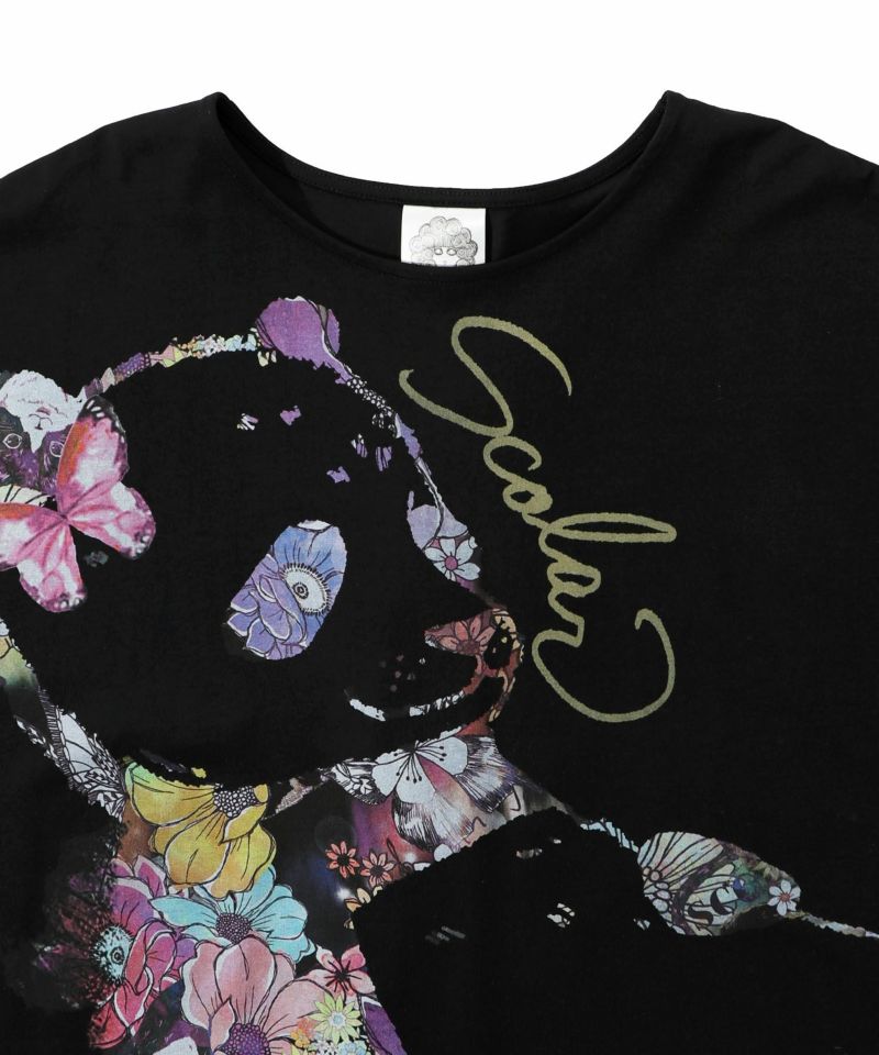Scolar POPでカラフルなプリント8分袖チュニック　143678 スカラー / おひるね花パンダ柄チュニック | BRAND,ScoLar