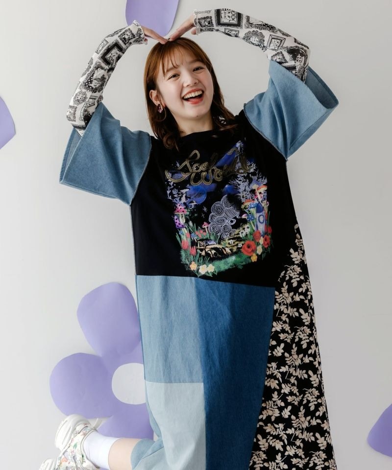 アトリエgg⭐︎花柄ワンピース(21) 全開カシュクールロングワンピース 花柄ワンピース Vネック[品番