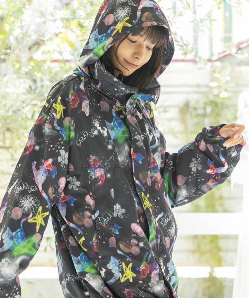 スカラー / ネコ宇宙柄裏フリース2WAYブルゾン | ITEM,Outer | アバン