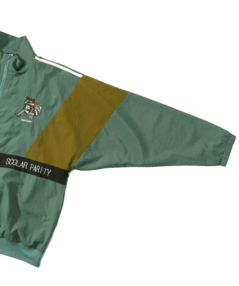 スカラーパリティー / タスカル刺繍入り トラックジャージブルゾン