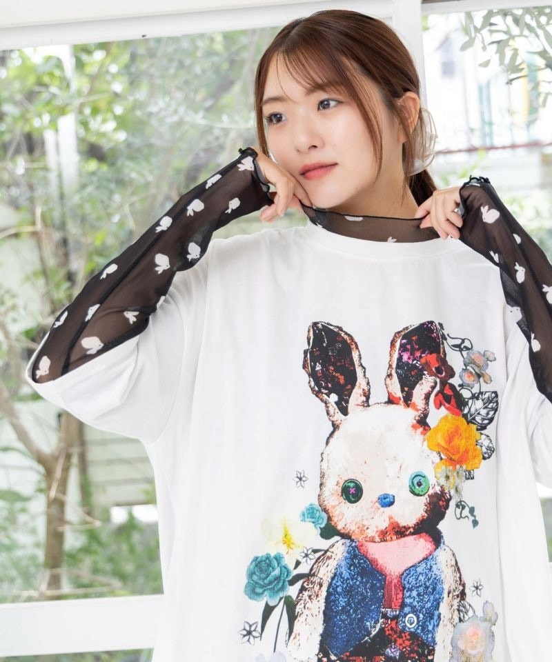 スカラー / ウサぬい柄レイヤード風 接触冷感チュニック | BRAND