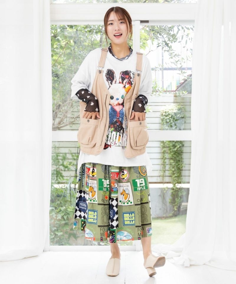 スカラー / ウサぬい柄レイヤード風 接触冷感チュニック | BRAND
