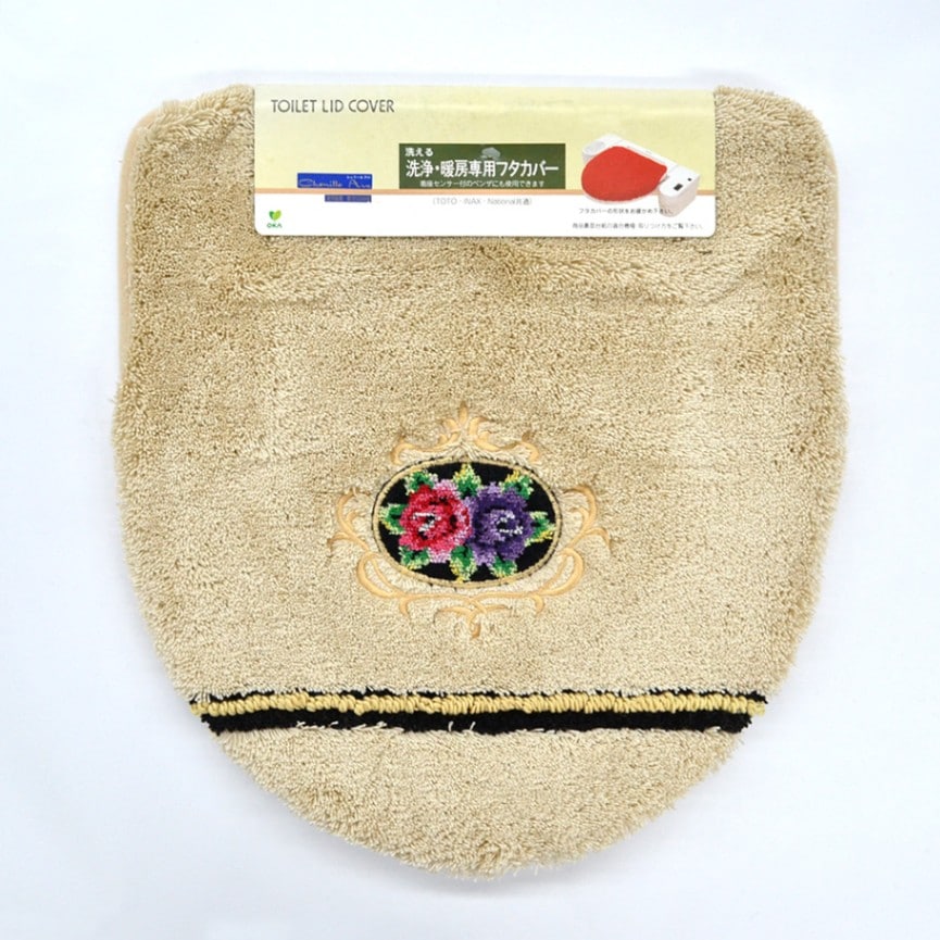 オカ　シェニール　アバ　洗浄暖房専用便座フタカバー　（国産）
