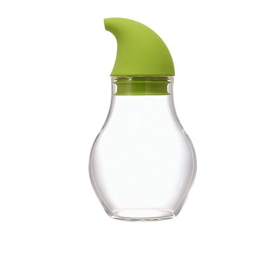 　ヌーバ・調味料入れドロップ　チャコールグレー・キウイグリーン　１８０ｃｃ