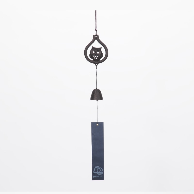 岩鋳 南部鉄器の風鈴　　みみずく   27086