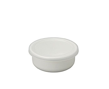 野田ホウロウ　ラウンド　12cm　ホワイト　W.135×H.53　0.54L 重量 約200g