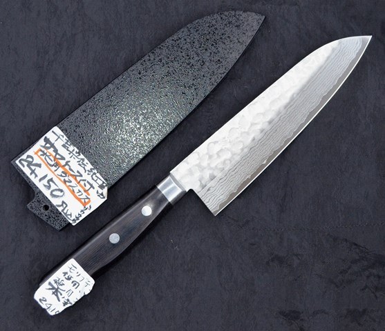 千葉県伝統工芸　光月作　ステンレスさや付　三徳包丁　230mm