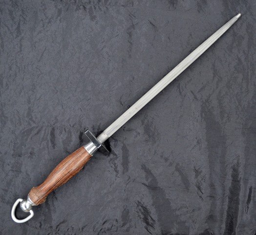 木柄　包丁研ぎ用スチール棒