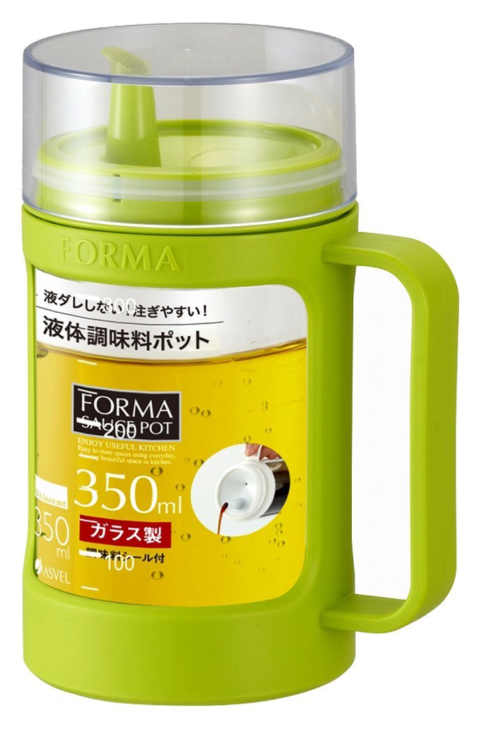 アスベル ガラスポット(液体用) 「フォルマ」 グリーン 1132　350ml