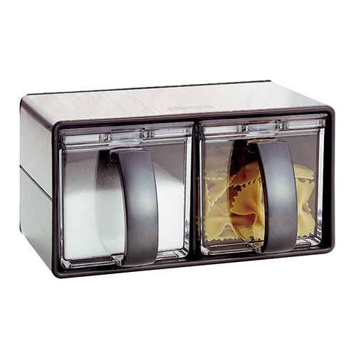 アスベル　調味料入れ 「Nフォルマ」 ステンレス2　 幅202×奥行151×高さ105mm　　1120