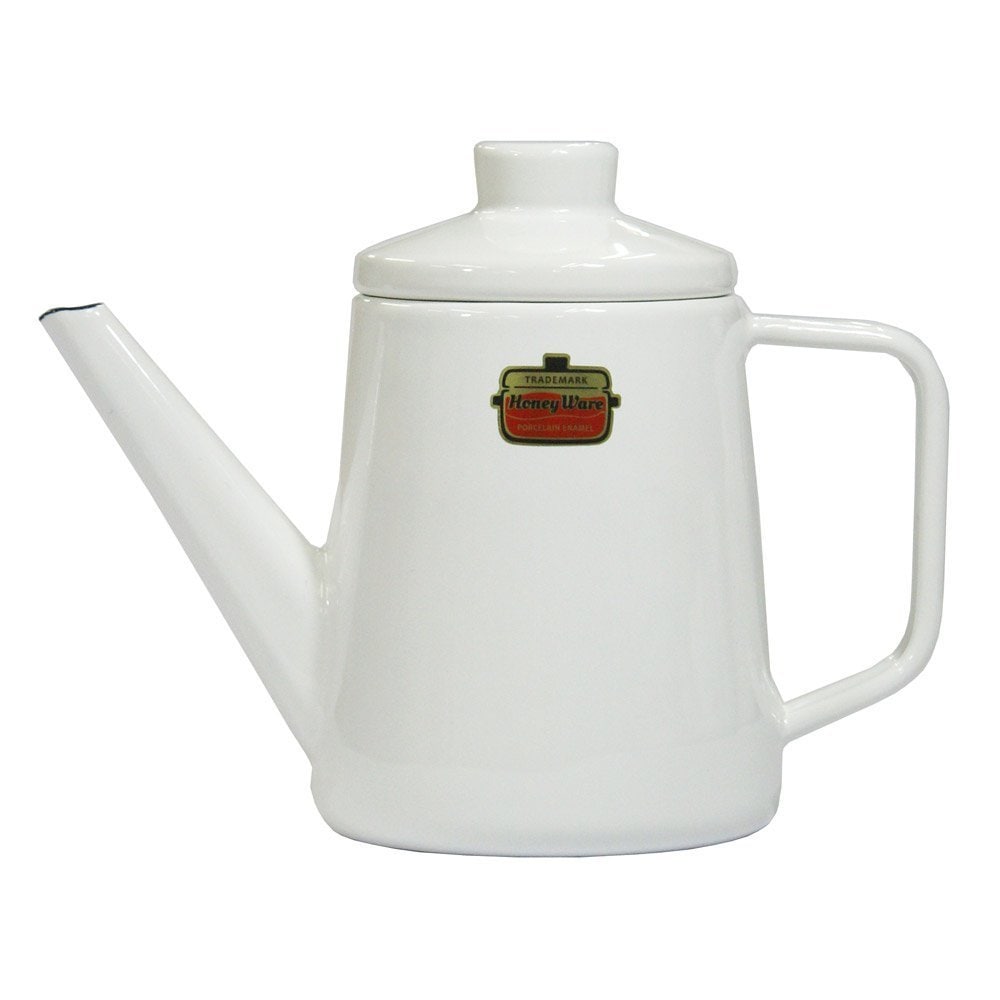 富士ホーロー  ソリッドシリーズ　ドリップポット 　1.0L　ホワイト SD-1.0DP・W