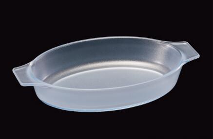 石塚硝子　セラベイク　 オーバルロースターL 850ml (K-9493) [耐熱ガラス レンジ・オーブン・オーブントースター対応 セラミックコーティング ベイクウェア