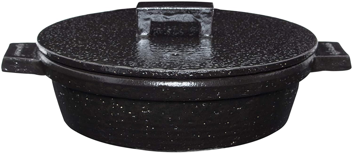 長谷園 　ビストロ土鍋　黒　φ22.5×h10.5cm／1200ml／1.9kg NCK-01