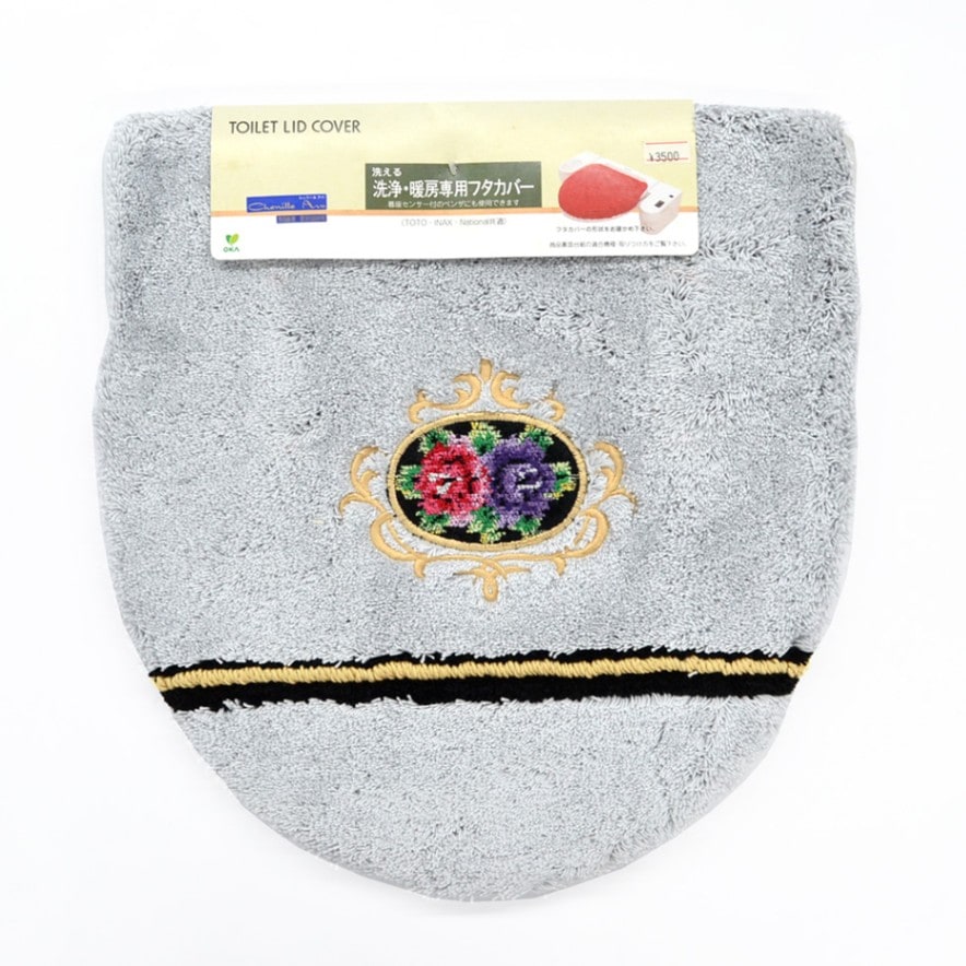 オカ　シェニール　アバ　洗浄暖房専用便座フタカバー　（国産）