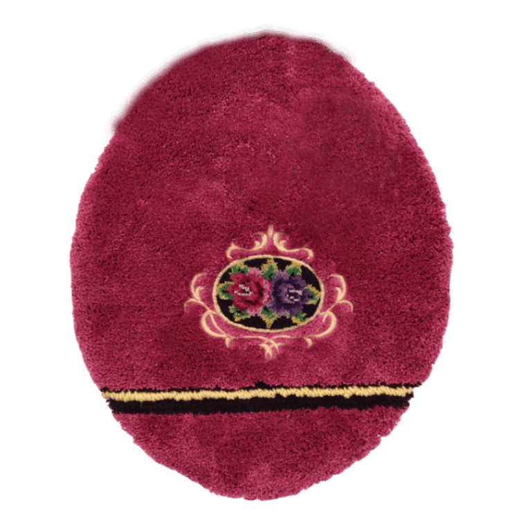 オカ　シェニール　アバ　便座フタカバー　（国産）　ピンク