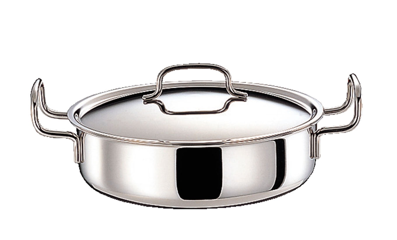 　宮崎製作所　ジオ　浅型両手鍋　２８㎝　GEO-28S