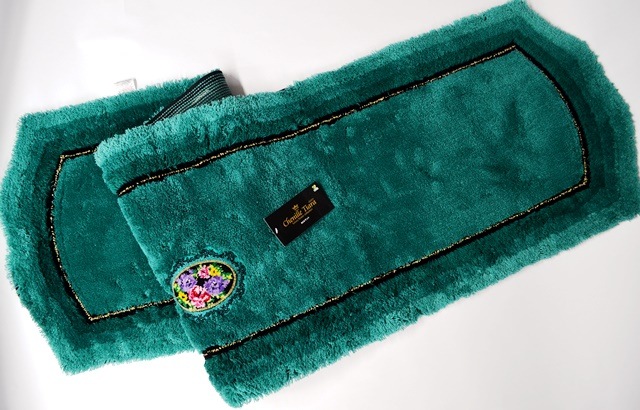 オカ　ジェニール ティアラクイーン　キッチンマット （国産）　５０×１８０㎝　グリーン