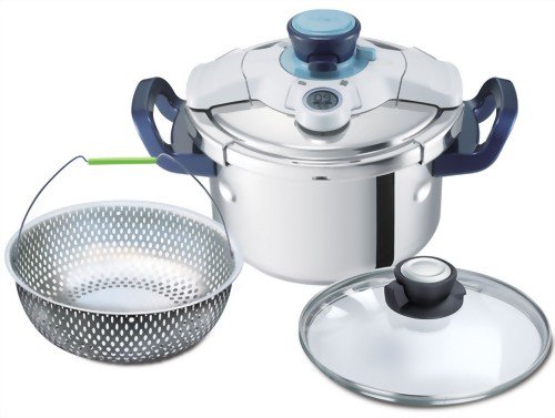 T-fal ワンタッチ開閉圧力なべ クリプソ グランド 4.5L 【温度感知タイマー付き】