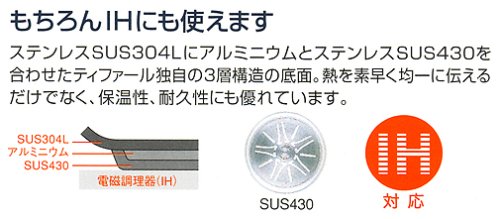 T-fal ワンタッチ開閉圧力なべ クリプソ グランド 4.5L 【温度感知タイマー付き】
