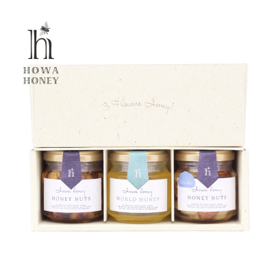 HOWA 3本入ギフトセットB（アカシア・ナッツ・燻製ナッツ）