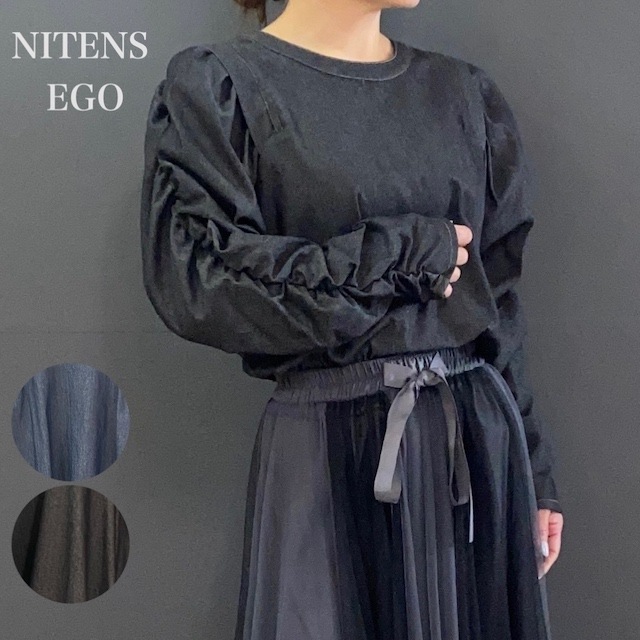 長袖 スリーブコンシャス ソフトデニム フリーサイズ 2024AW　新作　秋冬