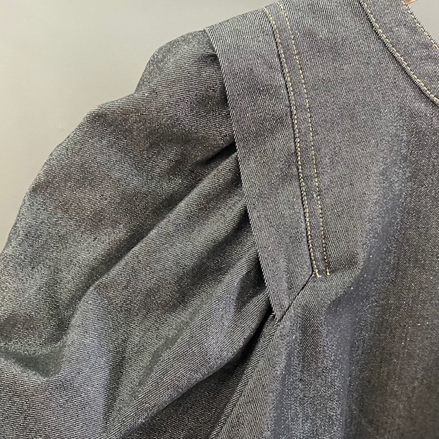 長袖 スリーブコンシャス ソフトデニム フリーサイズ 2024AW　新作　秋冬