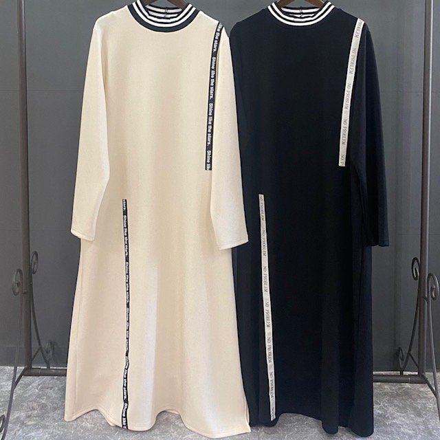 ダンボール 長袖 ワンピース 2024AW　新作　秋冬