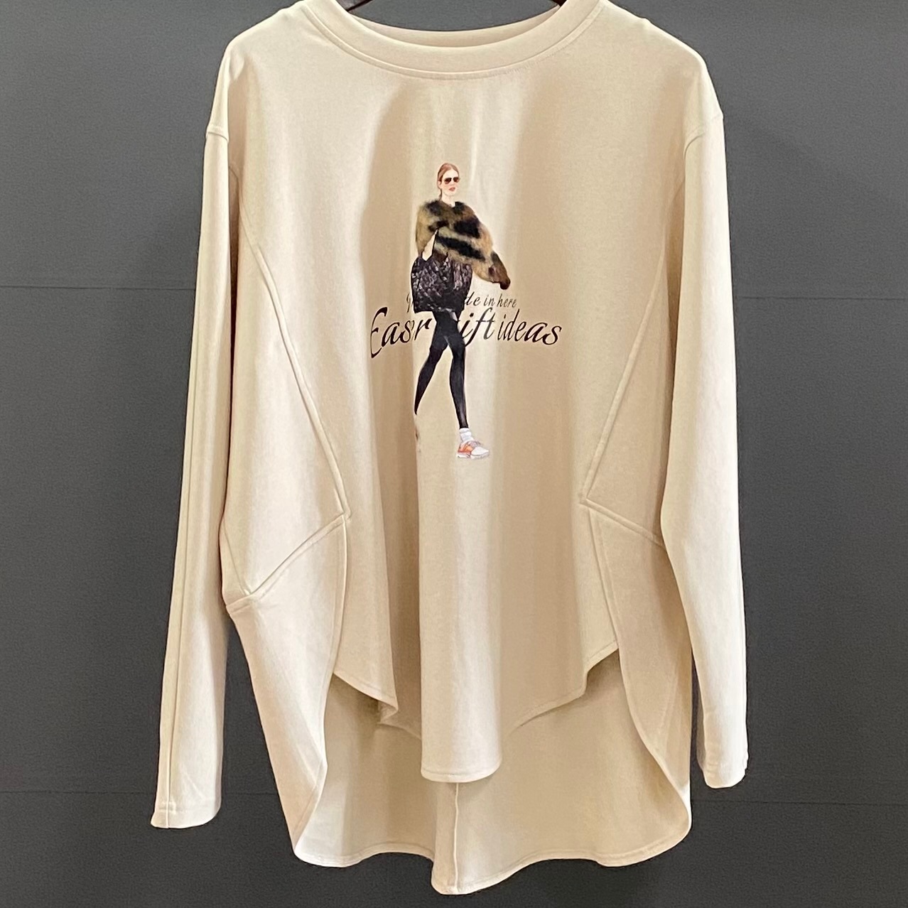 プリント ロゴ ロンT  2024AW　新作　秋冬