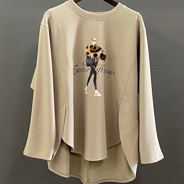 プリント ロゴ ロンT  2024AW　新作　秋冬