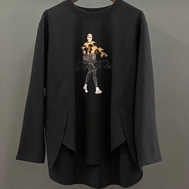 プリント ロゴ ロンT  2024AW　新作　秋冬