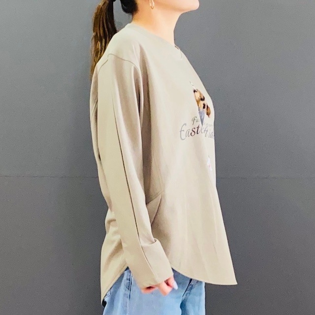 プリント ロゴ ロンT  2024AW　新作　秋冬