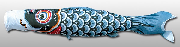 単品：友禅鯉 黒鯉 7m | 09_単品鯉,友禅鯉 | 創業1923年 鯉のぼり屋