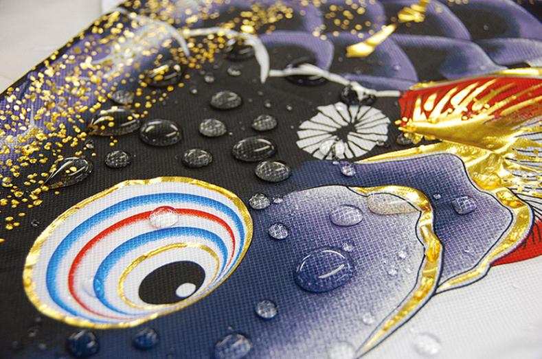 よろこびの鯉 千寿 にわデコセット庭園用（ロープで設置） 1.2m （鯉3