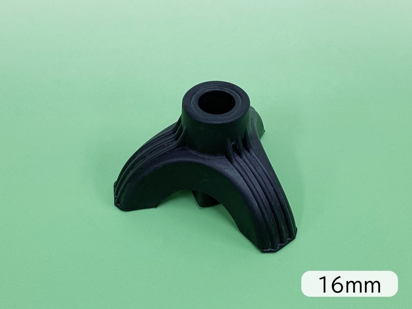三点式杖用石突(黒)16mm/18mm