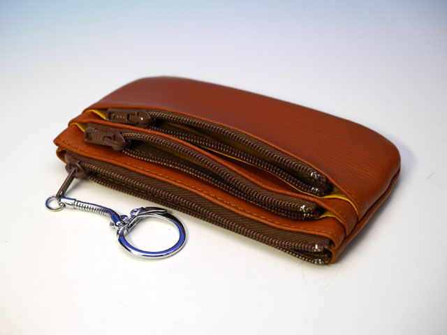 商品写真 三段ファスナー小銭入れ